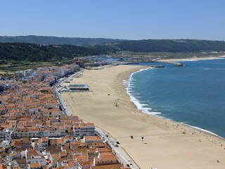 City and Beach Panorama Nazare, Centro - Portugal