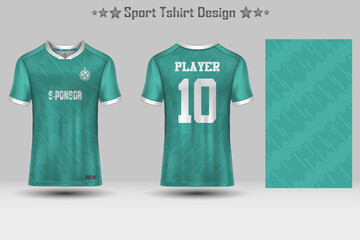 Abstract Football Jersey Geometric Pattern Mockup Template Sport T-shirt Design