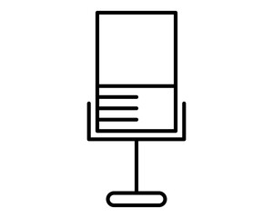 microphone thin line simple icon