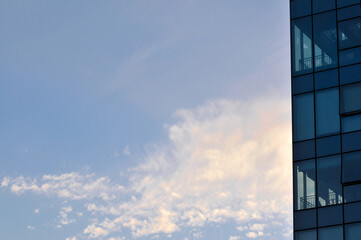 Obraz premium building with clouds