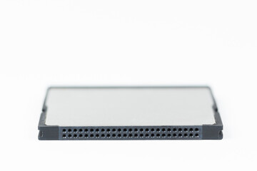 compact flash memory card on white