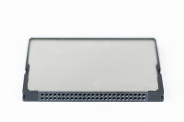 compact flash memory card on white