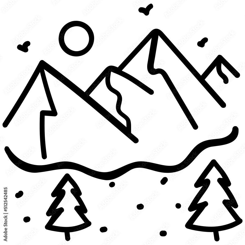 Poster snow peaks