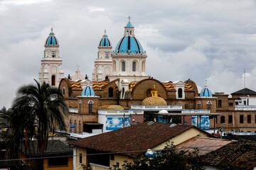 Fototapeta na wymiar National Shrine of Our Lady of the Presentation of El Quinche, Ecuador