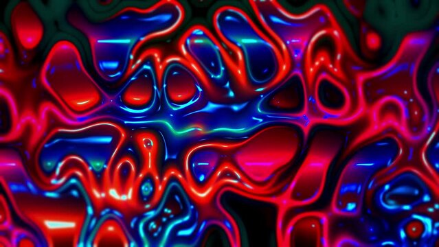 Liquid Fractual Background | Animation Modern Reflection Map Texture