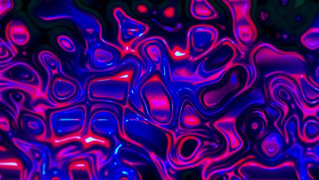 Liquid Fractual Background | Animation Modern Reflection Map Texture