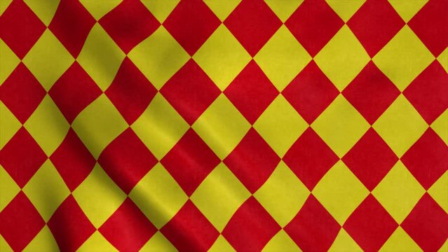 Angoumois flag, France, waving in the wind, background
