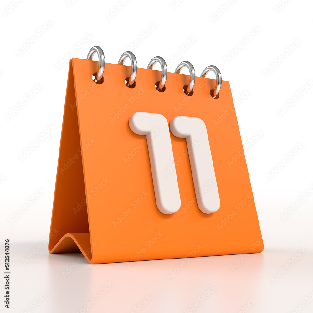 Aufkleber daily calendar plan icon with number. 3d rendering