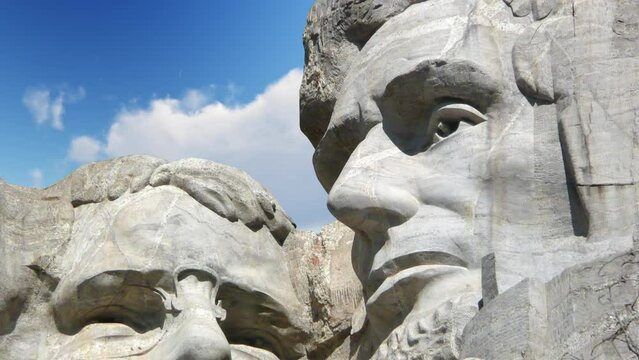 Mount Rushmore Timelapsed background video animation. Full Hd 1920&times;1080. 12 second long video clip.