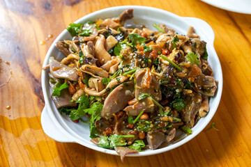 A delicious Chinese dish, cold goose innards