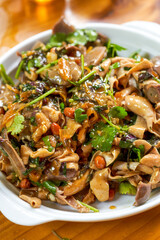 A delicious Chinese dish, cold goose innards