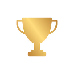 Award cup icon with gold gradient
