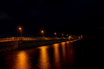 Fototapeta na wymiar 高松港の夜景