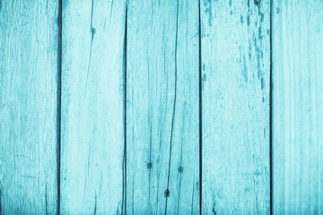 Old grunge wood plank texture background. Vintage blue wooden board wall have antique cracking style.