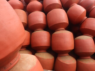 INDIAN water pot know  as matka . 