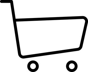 Shopping cart outline icon