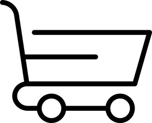 Shopping cart outline icon