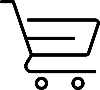 recommend clip art: Shopping cart outline icon
