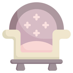 CHAIR flat icon,linear,outline,graphic,illustration