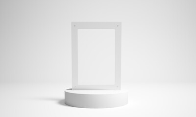 Transparent Frame Podium