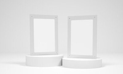 Transparent Frames Podiums