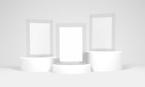 Transparent Frames on Podiums