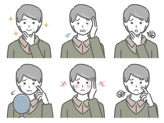 肌に関する色々　中年男性（私服）