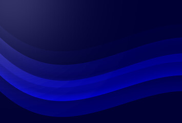 Obraz premium abstract blue lines curve wave background