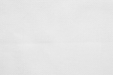 Fabric canvas woven texture background in pattern light white color gauze linen blank.