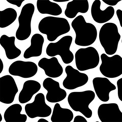 Handwritten doodle rounded shapes vector seamless pattern.