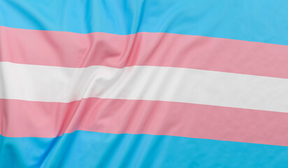 Transsexual flag blowing in the wind. The Transgender Flag Full Page - obrazy, fototapety, plakaty