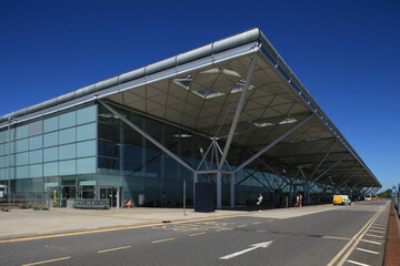 Fototapeta na wymiar Passenger Terminal Building, Stansted Airport, Essex, UK