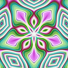 3d effect - abstract colorful pentagonal color gradient pattern