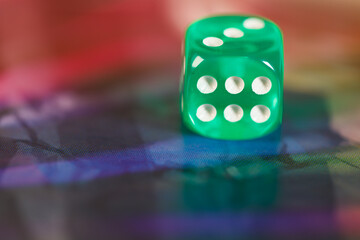 Dice for board game and role-playing game