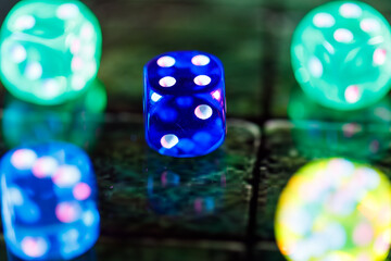 Dice for board game and role-playing game