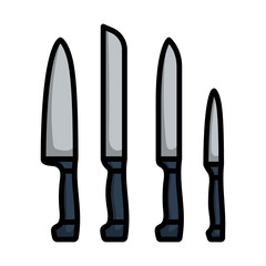 Kitchen Knife Set Icon