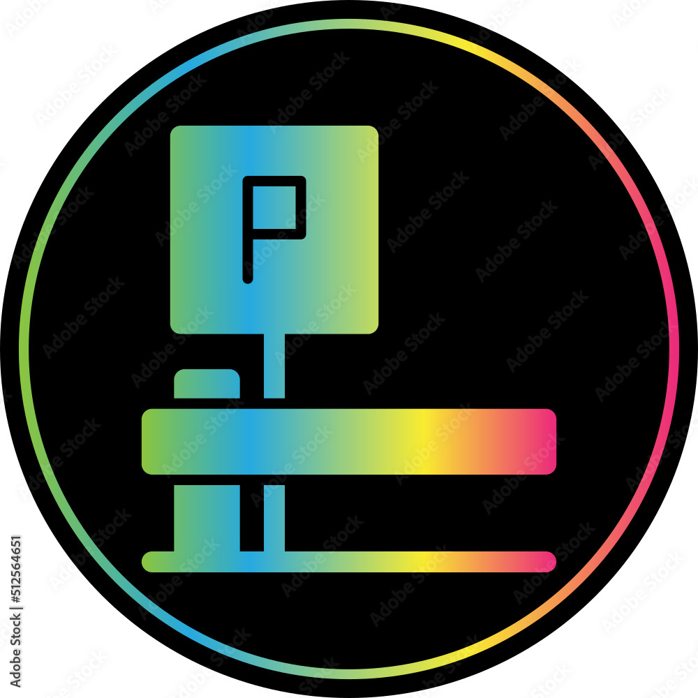 Sticker parking icon