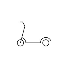 Scooter, Kick Scooter Thin Line Icon Vector Illustration Logo Template. Suitable For Many Purposes.