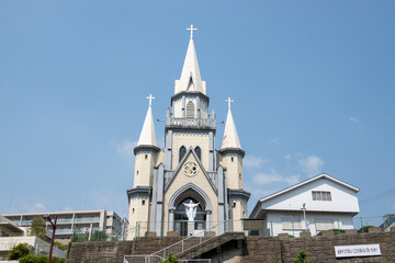 Fototapeta na wymiar カトリック三浦町教会