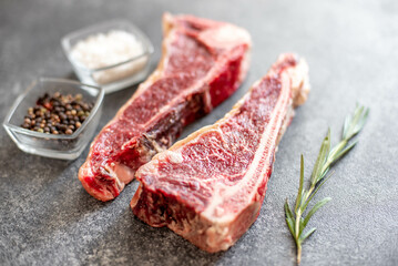 Raw steak 