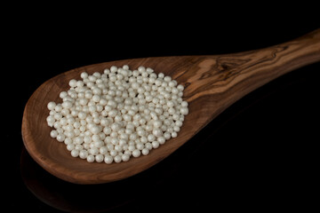 Pearl balls sprinkles  isolated on black background