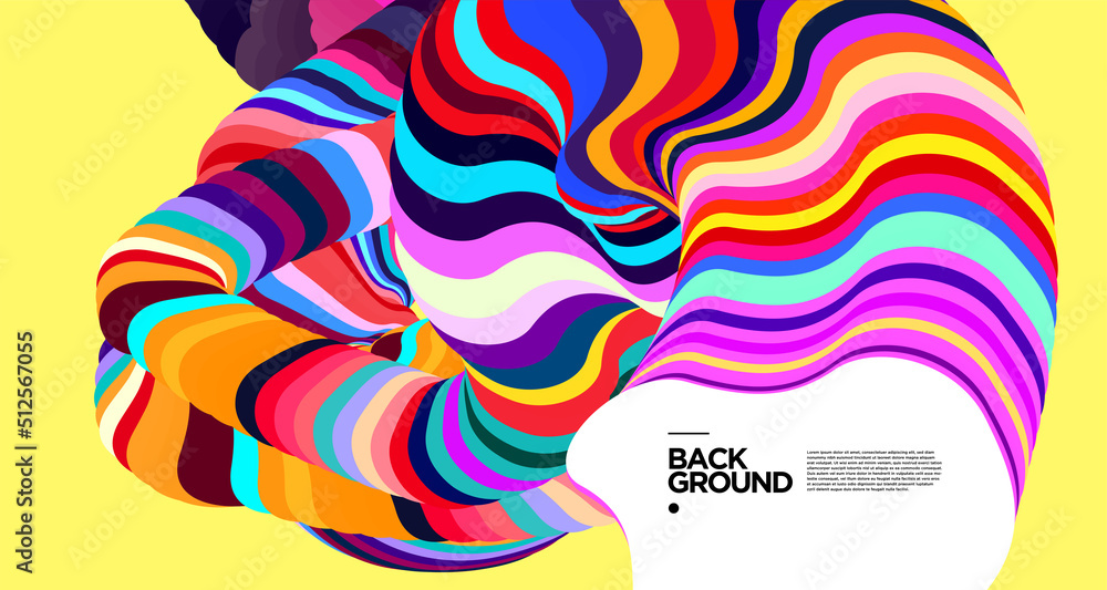 Aufkleber vector colorful abstract fluid background for banner template