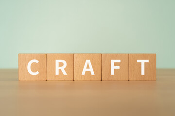 「CRAFT」と書かれたブロック