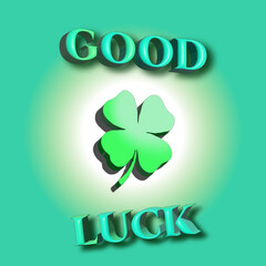 st patricks day card clover