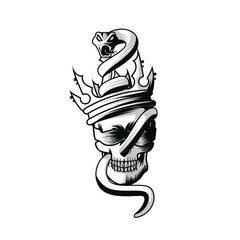Skull And Snake