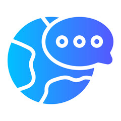 communication glyph icon