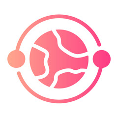 global network glyph icon