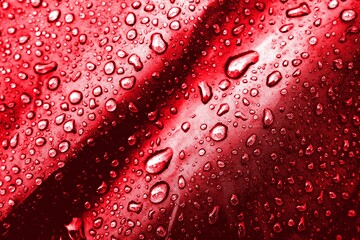 Water drops on the fabric