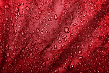 Water drops on the fabric