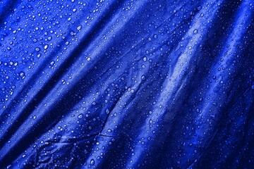 Water drops on the fabric